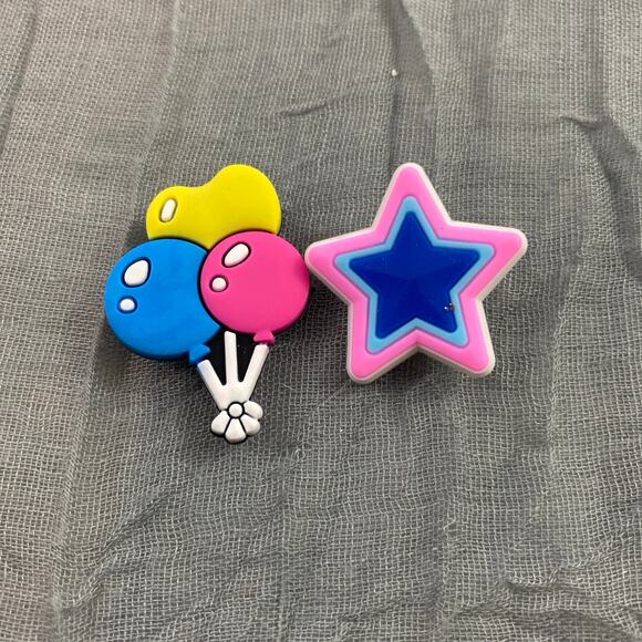 5/$10 Balloon and Star Croc Jibbitz - Picture 1 of 1